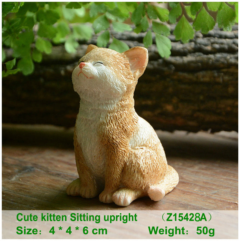 Cute cat decoration simulation doll creative car interior jewelry office desk small decoration girl gift birthday