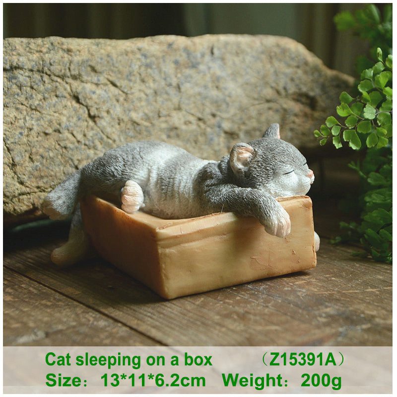 Cute cat decoration simulation doll creative car interior jewelry office desk small decoration girl gift birthday