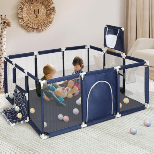 Large Baby Playpen Children Toddler Kids Indoor Play Pen Balls Pool Basket