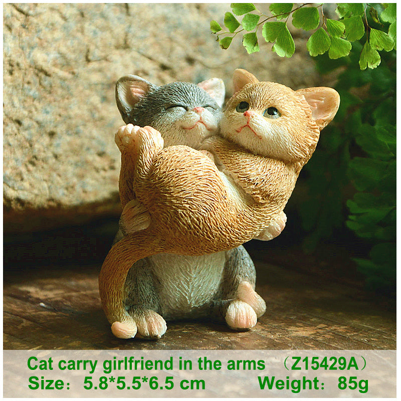 Cute cat decoration simulation doll creative car interior jewelry office desk small decoration girl gift birthday