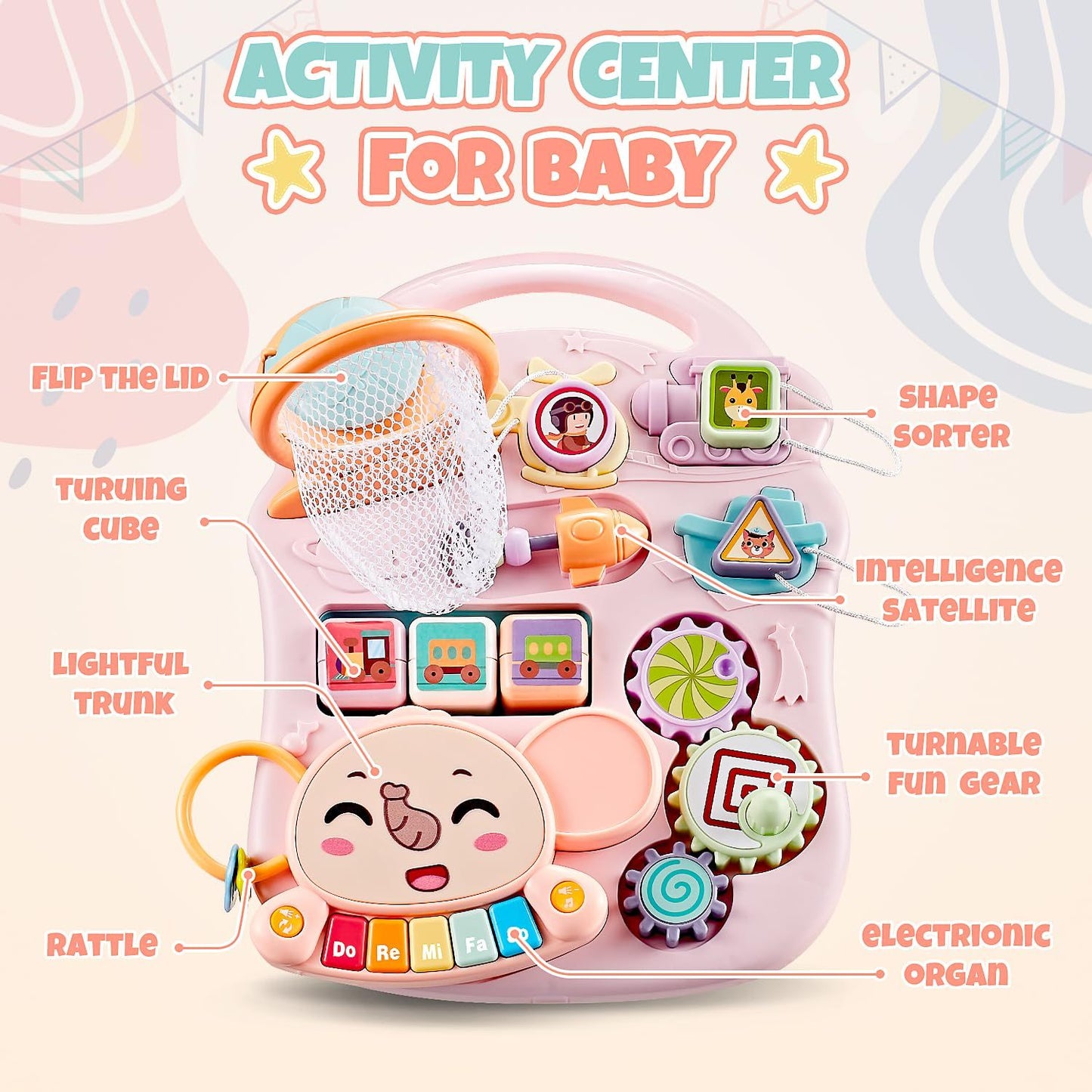 Children's Music Pink Gliding Walker, The Perfect Toy For Young Children