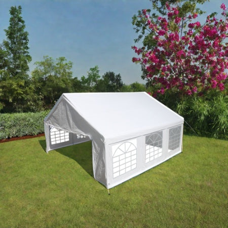 20x20 Feet Party Tent Heavy Duty Marquee Canopy Outdoor Wedding Tent Carport Events Shelter Tent For Parties BBQ With Storgae Carry Bags
