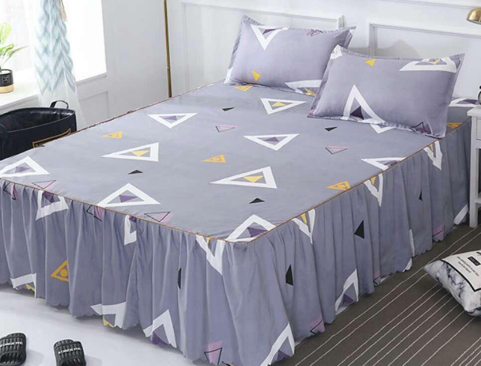 Bed Skirt Pillowcase 3 Woolly Bedsheet Bedding Set Bedspread - US Style Inc.
