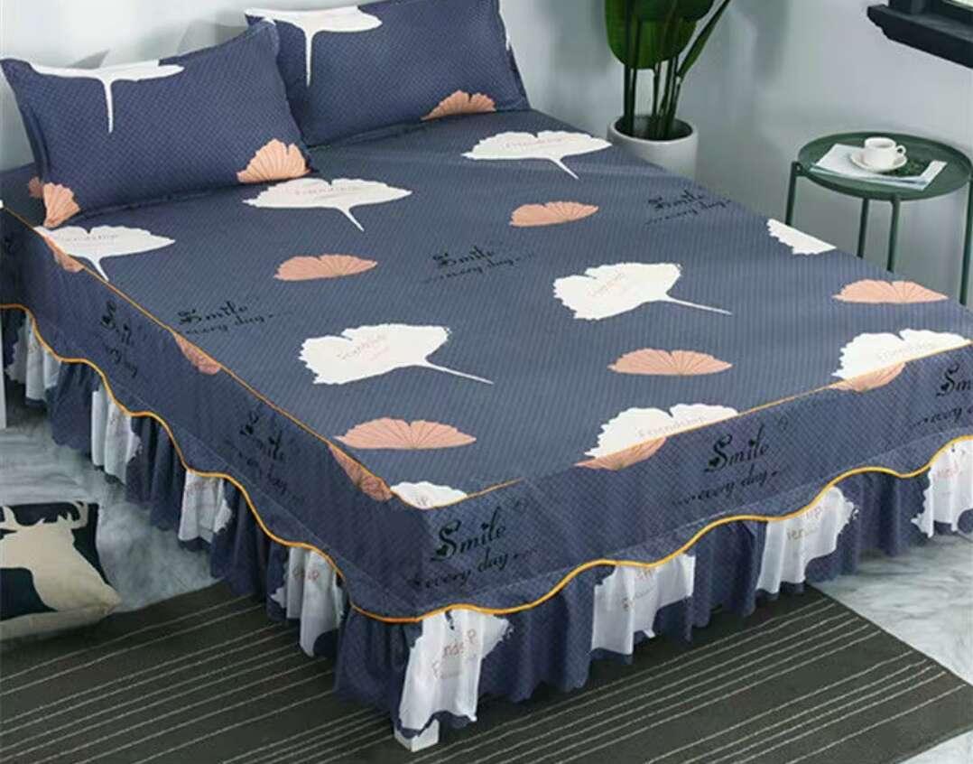 Bed Skirt Pillowcase 3 Woolly Bedsheet Bedding Set Bedspread - US Style Inc.