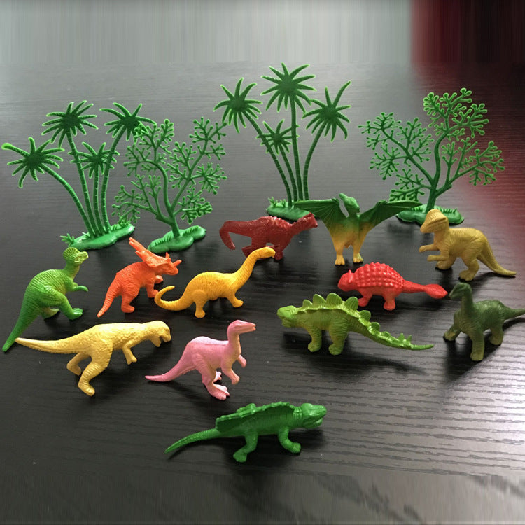 Dinosaur Decoration Children's Birthday Theme Boy's Birthday Dinosaur Baking Mori Style Felt Green Tree Plug-in