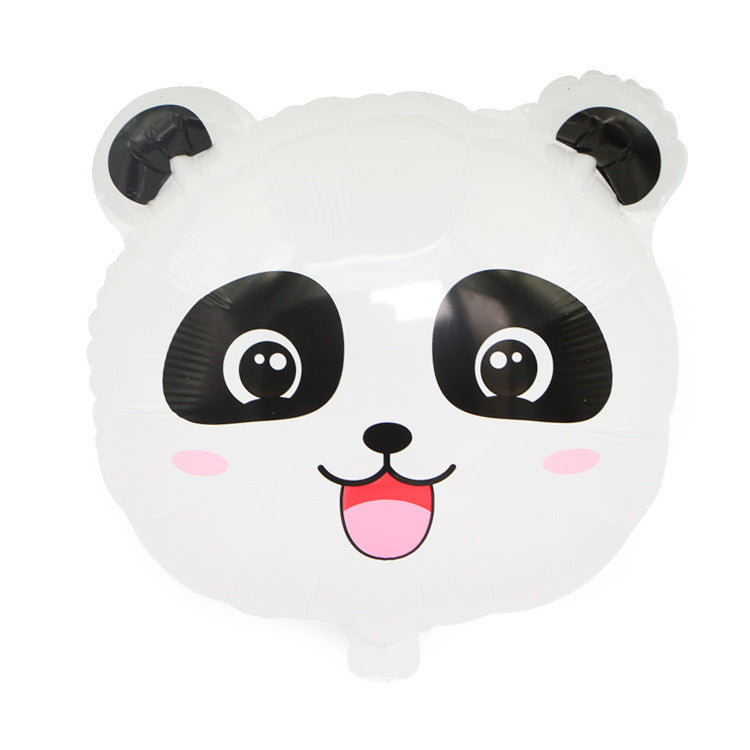 Panda Aluminum Film Balloon Combination Cartoon Panda Birthday Party Balloon Decoration Children's Birthday Balloon Cross Border Hot Sale