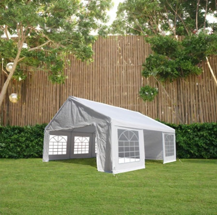 20x20 Feet Party Tent Heavy Duty Marquee Canopy Outdoor Wedding Tent Carport Events Shelter Tent For Parties BBQ With Storgae Carry Bags