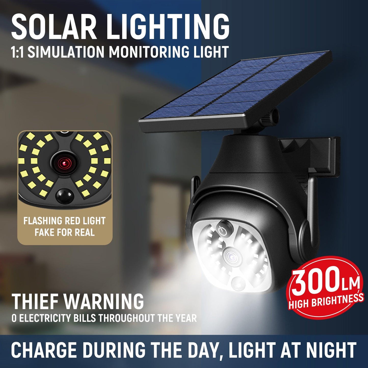 Solar Powered Outdoor Courtyard Lights Household Lighting Lights Human Sensing Lights Outdoor Waterproof Street Lights Balcony Solar Wall Lights - US Style Inc.