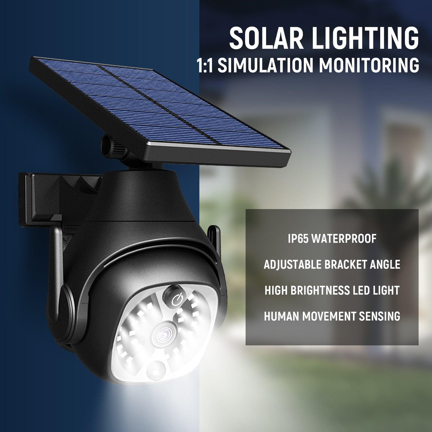 Solar Powered Outdoor Courtyard Lights Household Lighting Lights Human Sensing Lights Outdoor Waterproof Street Lights Balcony Solar Wall Lights - US Style Inc.