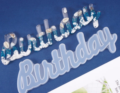 Birthday listing decoration crystal epoxy mold
