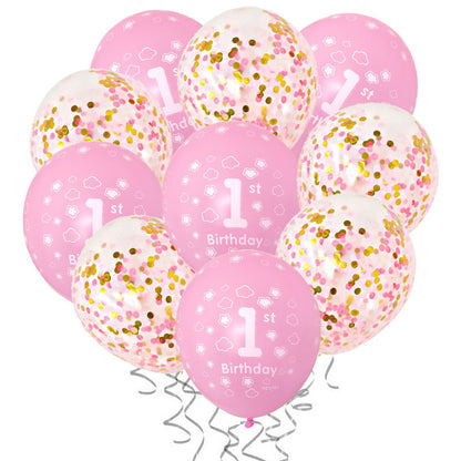 One-year-old Latex Birthday Party Decoration Balloons