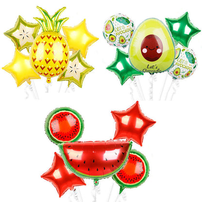 Summer Fruit Party Birthday Decoration Balloons