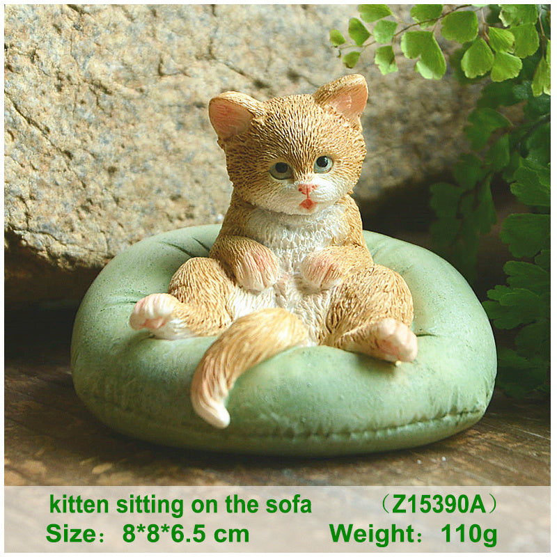Cute cat decoration simulation doll creative car interior jewelry office desk small decoration girl gift birthday