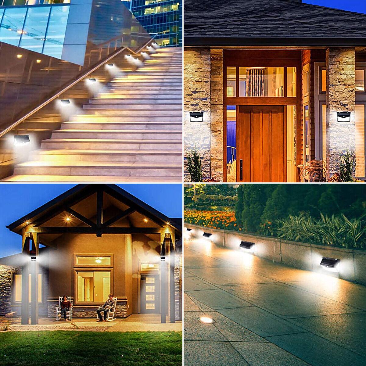 208 LED Solar Power Light Motion Sensor Outdoor Yard Garden Wall Lamp Waterproof - US Style Inc.