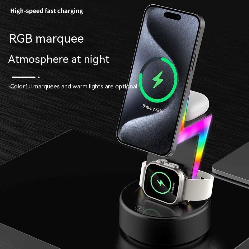 3-in-1 Wireless Charging Stand: Power Up Phone & Airpods (Qi-Enabled) - US Style Inc.