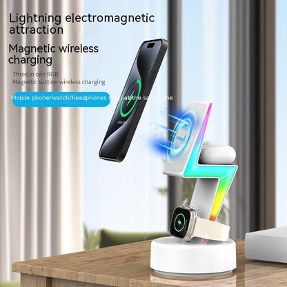 3-in-1 Wireless Charging Stand: Power Up Phone & Airpods (Qi-Enabled) - US Style Inc.