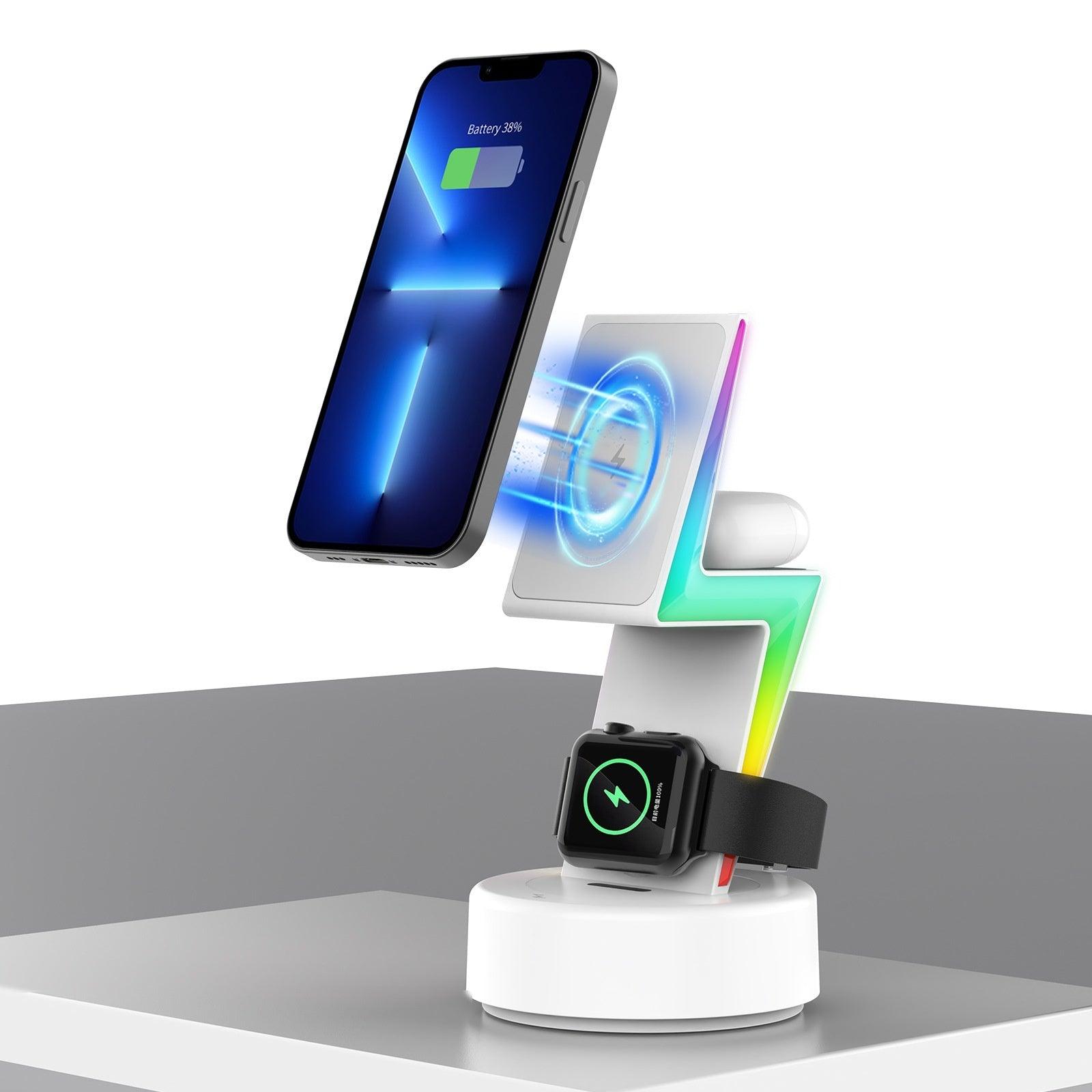 3-in-1 Wireless Charging Stand: Power Up Phone & Airpods (Qi-Enabled) - US Style Inc.