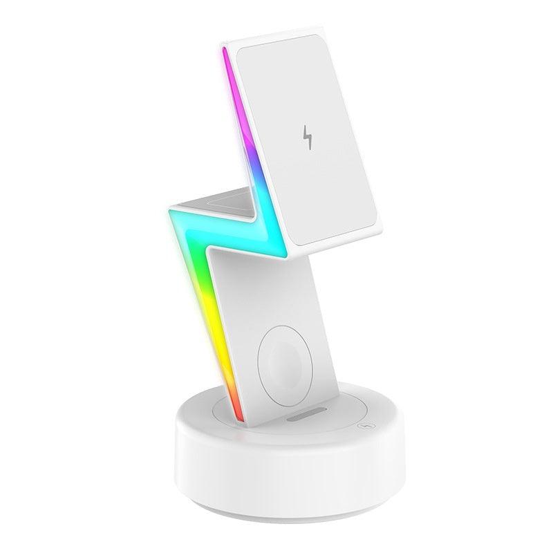 3-in-1 Wireless Charging Stand: Power Up Phone & Airpods (Qi-Enabled) - US Style Inc.