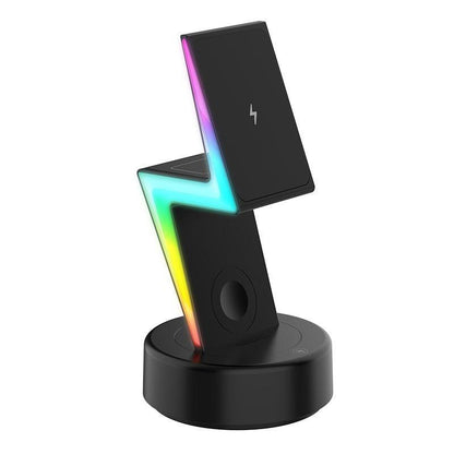 3-in-1 Wireless Charging Stand: Power Up Phone & Airpods (Qi-Enabled) - US Style Inc.