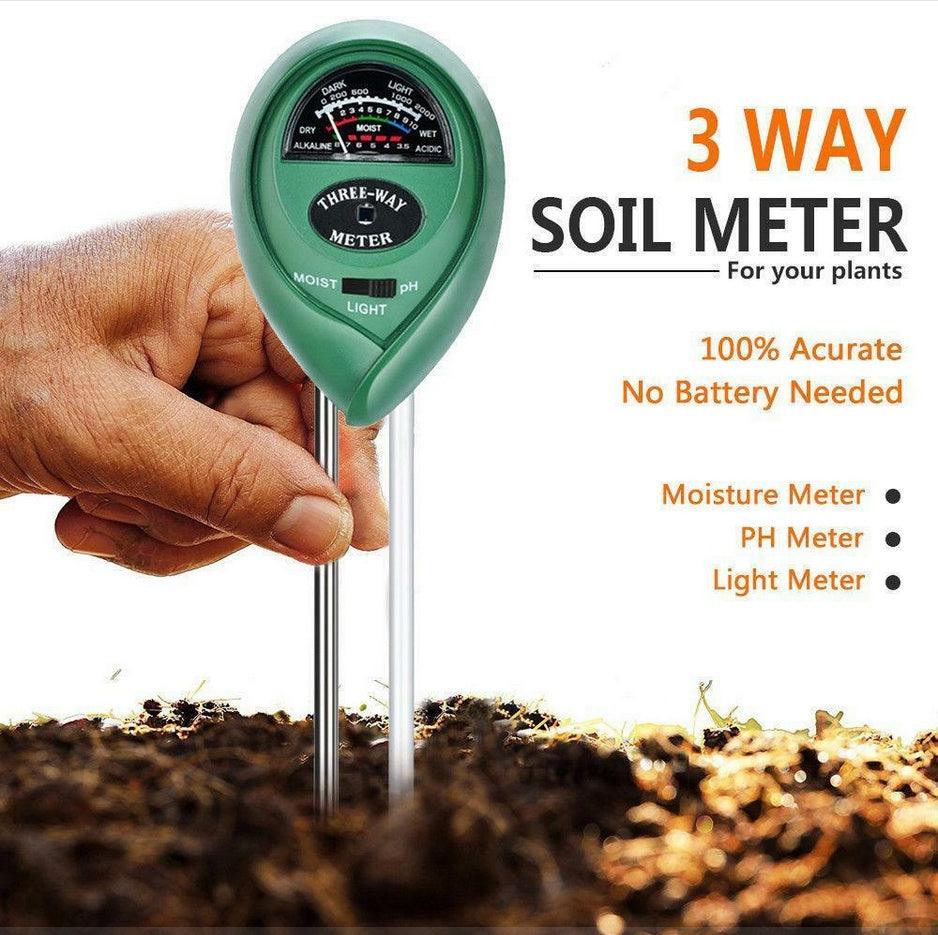 3 In1 Soil Tester Water PH Moisture Light Test Meter Kit For Garden Plant Flower - US Style Inc.