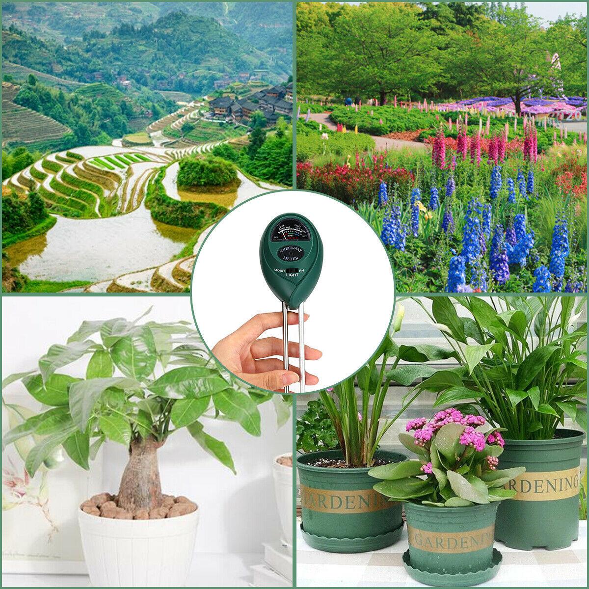 3 In1 Soil Tester Water PH Moisture Light Test Meter Kit For Garden Plant Flower - US Style Inc.