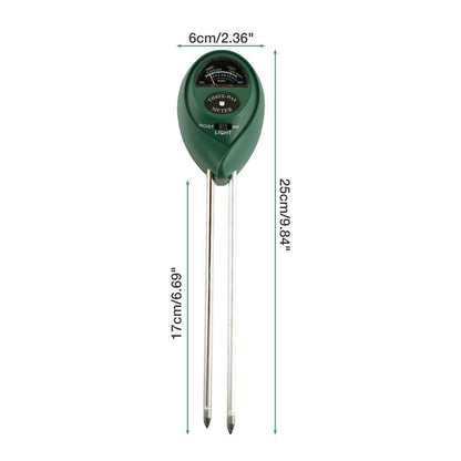 3 In1 Soil Tester Water PH Moisture Light Test Meter Kit For Garden Plant Flower - US Style Inc.