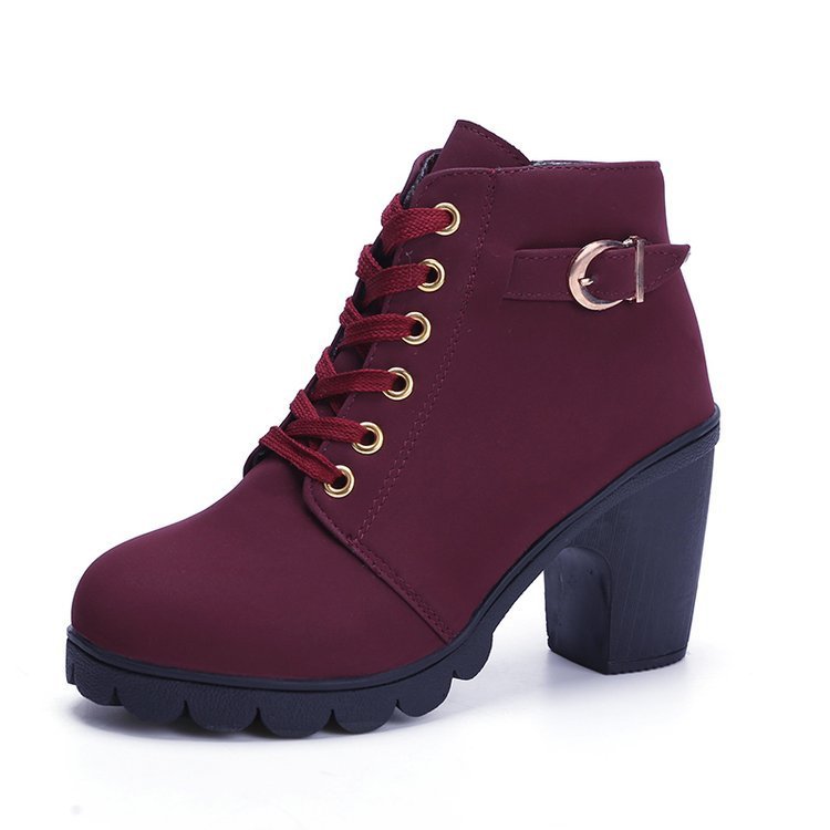 Trendy Chunky Block Heel Ankle Boots for Women