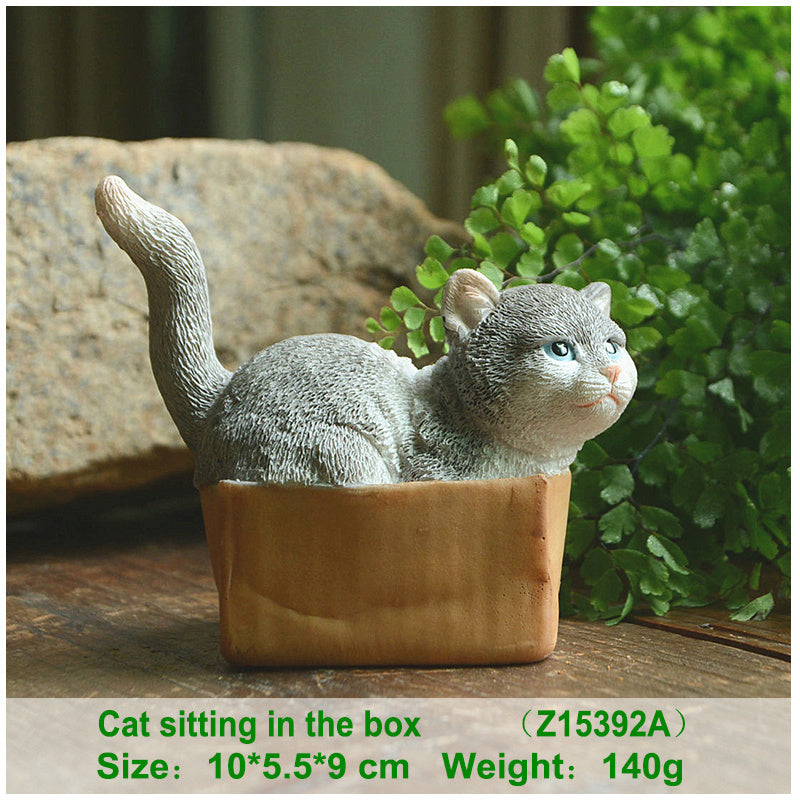 Cute cat decoration simulation doll creative car interior jewelry office desk small decoration girl gift birthday