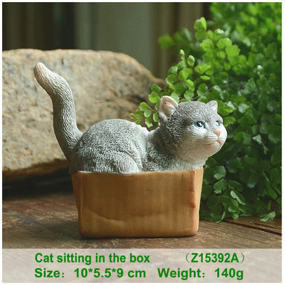 Cute cat decoration simulation doll creative car interior jewelry office desk small decoration girl gift birthday