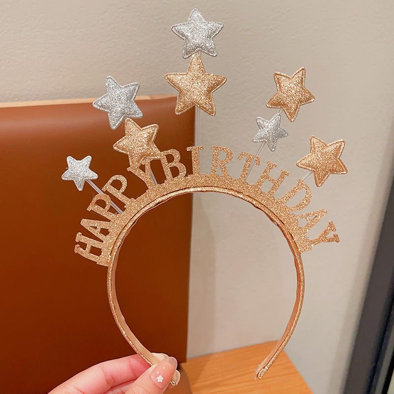 New Cute Children's Headband Princess Birthday Photo Decoration Accessories