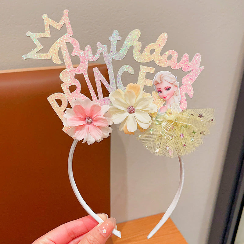 New Cute Children's Headband Princess Birthday Photo Decoration Accessories