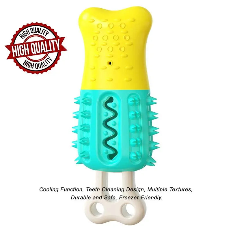 Chill & Chew! 4-in-1 Summer Cooling Dog Toy with Teeth Cleaning