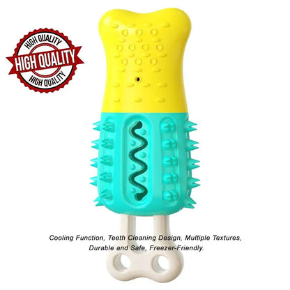 Chill & Chew! 4-in-1 Summer Cooling Dog Toy with Teeth Cleaning