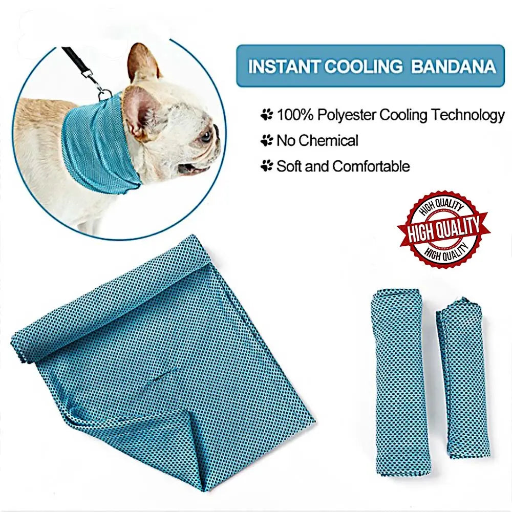 Beat the Heat! Instant Cooling Dog Bandana for Summer Adventures