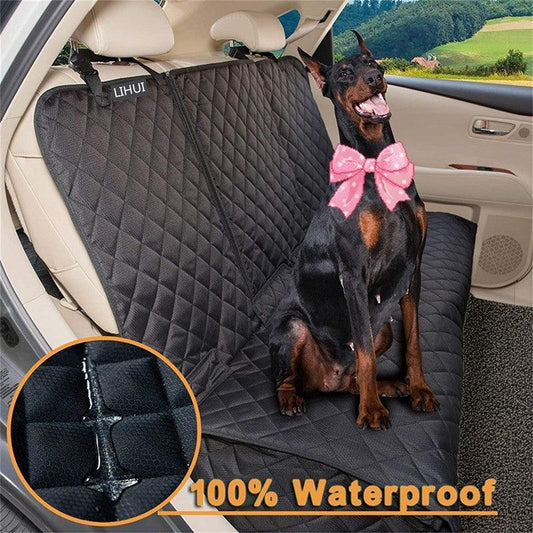 All-Weather Comfort: Breathable & Waterproof Dog Car Seat Cover (Universal Fit) - US Style Inc.