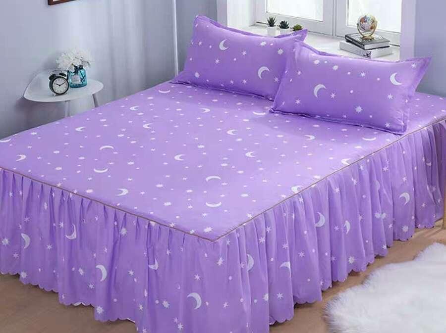 Bed Skirt Pillowcase 3 Woolly Bedsheet Bedding Set Bedspread - US Style Inc.