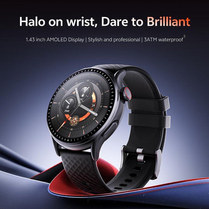Round Screen Smartwatch, 1.43in HD 3ATM Waterproof, Equipped With Heart Rate Detection, Sleep Monitoring, And Step Tracking,100 Sports Modes Movement Monitor Holiday Gifts Fashion Watches
