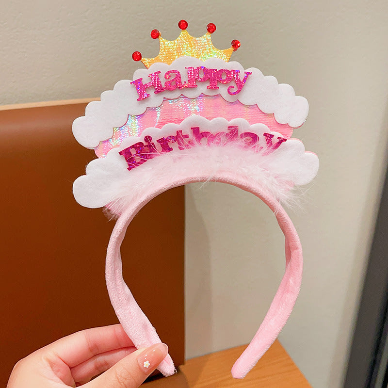New Cute Children's Headband Princess Birthday Photo Decoration Accessories