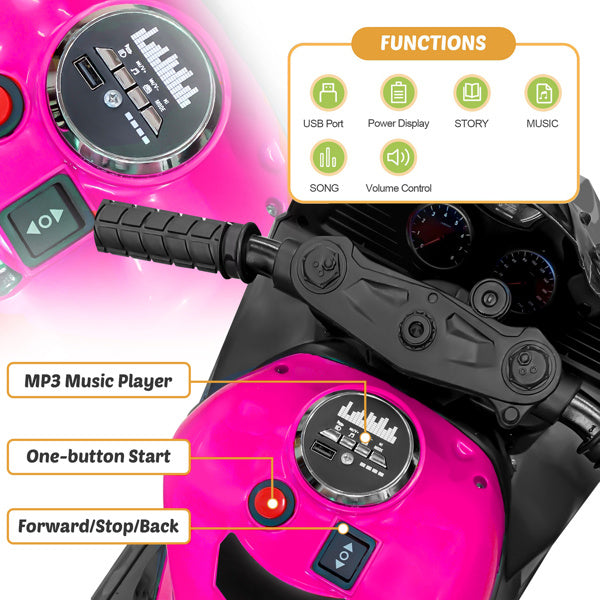 12V Electric Motorcycle For Kids - No Delivery On Weekends - Prohibited Sales Platforms - Walmart, Temu, Amazon