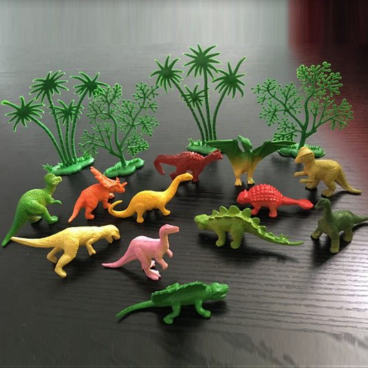 Dinosaur Decoration Children's Birthday Theme Boy's Birthday Dinosaur Baking Mori Style Felt Green Tree Plug-in