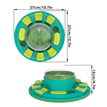 Challenge & Chow! Interactive Puzzle Feeder for Smarter, Slower Eating Dogs - US Style Inc.