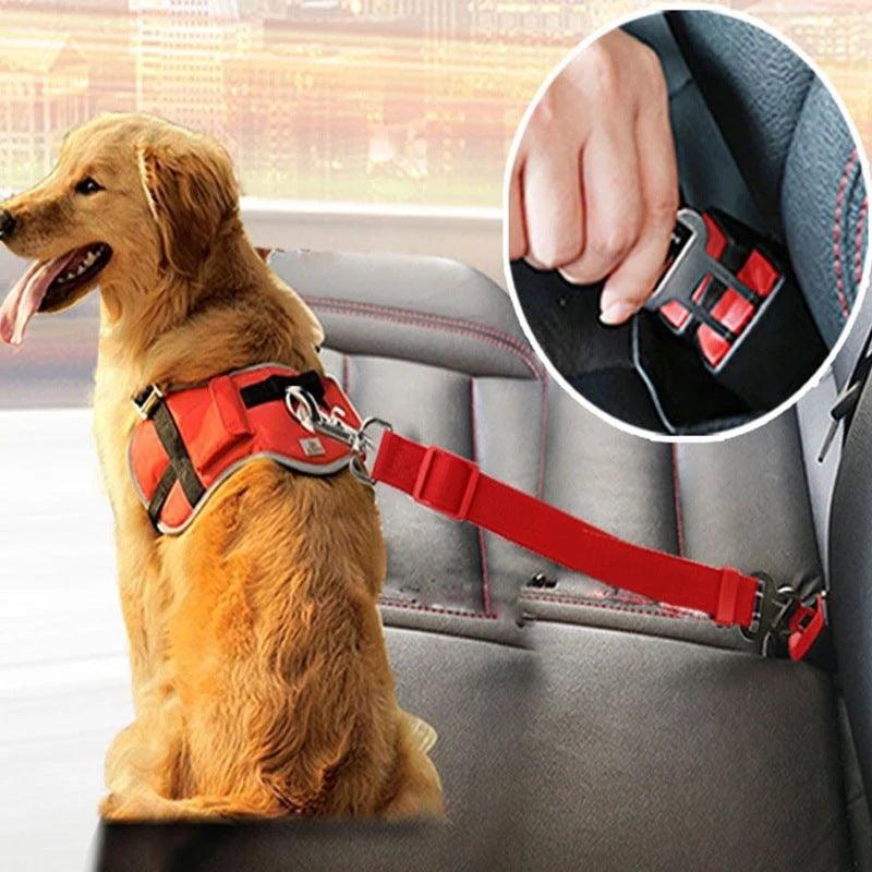 Comfy & Secure: Adjustable Dog Car Harness Seat Belt - US Style Inc.