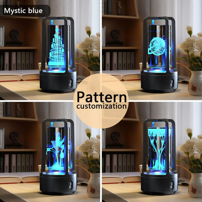 Creative 2 In 1 Audio Acrylic Crystal Lamp And Bluetooth Speaker Valentine's Day Gift Touch Night Lamp - US Style Inc.