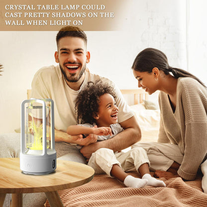 Creative 2 In 1 Audio Acrylic Crystal Lamp And Bluetooth Speaker Valentine's Day Gift Touch Night Lamp - US Style Inc.