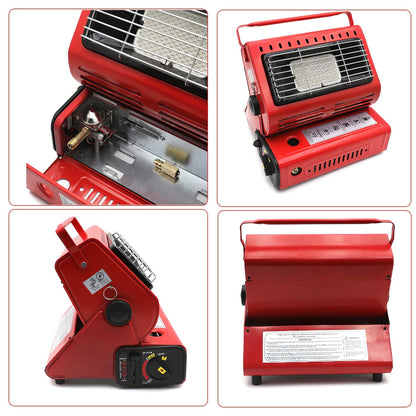 1Pc 2 In 1 Portable Butane Burner Heater Outdoor Butane Gas Heater Warmer Heating Cooking Stove Cooker For Camping Fishing RV Travel Fedex Shipping
