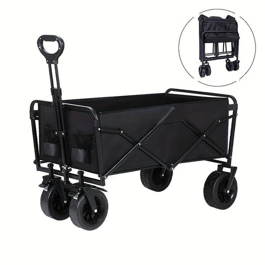 Heavy-duty Folding Multi-functional Camping Trolley - Multi-functional Camping And Beach Trolley - Durable Folding Design, Suitable For Outdoor Adventures, Garden Picnics