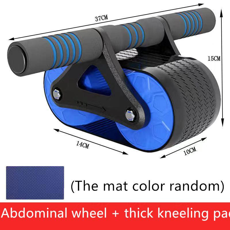 Double Wheel Abdominal Exerciser Women Men Automatic Rebound Ab Wheel Roller Waist Trainer Gym Sports Home Exercise Devices - US Style Inc.