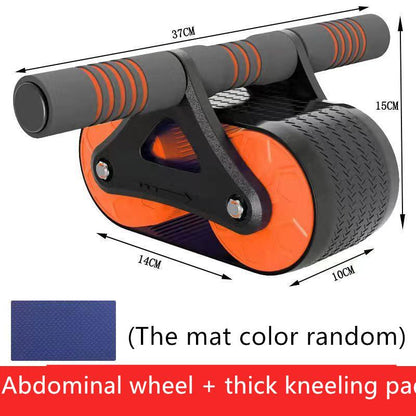 Double Wheel Abdominal Exerciser Women Men Automatic Rebound Ab Wheel Roller Waist Trainer Gym Sports Home Exercise Devices - US Style Inc.