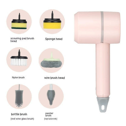 Electric Cleaning Brush Dishwashing Brush Automatic Wireless USB Rechargeable Professional Kitchen Bathtub Tile Cleaning Brushes - US Style Inc.