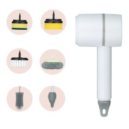 Electric Cleaning Brush Dishwashing Brush Automatic Wireless USB Rechargeable Professional Kitchen Bathtub Tile Cleaning Brushes - US Style Inc.